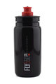 Cyklistická fľaša na vodu - FLY 550 ml  - čierna/červená