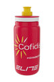 ELITE Cyklistická fľaša na vodu - FLY COFIDIS 550ml - biela/červená