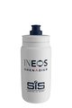 ELITE Cyklistická fľaša na vodu - FLY INEOS GRENADIERS 550 ml - biela