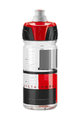 Cyklistická fľaša na vodu - CRYSTAL OMBRA 550 ml - transparentná/červená/čierna