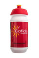 Cyklistická fľaša na vodu - COFIDIS 2018 550 ml - biela/červená