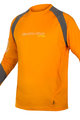 Cyklistický dres s dlhým rukávom letný - MT500 BURNER SUMMER - šedá/oranžová