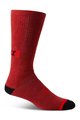 FOX Cyklistické ponožky klasické - DEFEND CREW - červená