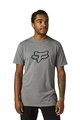 FOX Cyklistické tričko s krátkym rukávom - LEGACY FOX HEAD - šedá