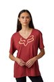 FOX Cyklistické tričko s krátkym rukávom - BOUNDARY LADY - červená