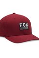 FOX Cyklistická čiapka - NON STOP TECH FLEXFIT - bordová