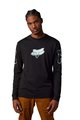 FOX Cyklistické tričko s dlhým rukávom - VIZEN DRIRELEASE® - čierna