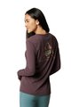 FOX Cyklistické tričko s dlhým rukávom - FINISHER LADY - fialová