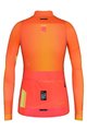 GOBIK Cyklistický dres s dlhým rukávom zimný - COBBLE LADY - oranžová/ružová