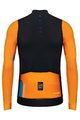 GOBIK Cyklistická zateplená bunda - MIST BLEND - čierna/oranžová