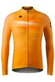 GOBIK Cyklistický dres s dlhým rukávom zimný - HYDER - oranžová