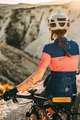 GOBIK Cyklistický dres s krátkym rukávom - CX PRO 2.0 - oranžová/modrá