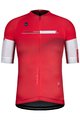 GOBIK Cyklistický dres s krátkym rukávom - CX PRO 2.0 - biela/červená