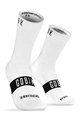 GOBIK Cyklistické ponožky klasické - PURE - biela/čierna