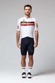 GOBIK Cyklistický dres s krátkym rukávom - ATTITUDE 2.0 - čierna/oranžová/biela/bordová