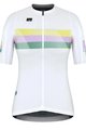 GOBIK Cyklistický dres s krátkym rukávom - ATTITUDE 2.0 LADY - fialová/zelená/biela/žltá
