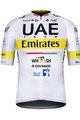 GOBIK Cyklistický dres s krátkym rukávom - UAE 2021 INFINITY - žltá/biela