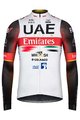 GOBIK Cyklistický dres s dlhým rukávom zimný - UAE 2022 PACER - biela/červená