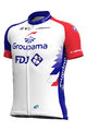 ALÉ Cyklistický dres s krátkym rukávom - GROUPAMA FDJ 2021 - červená/modrá/biela