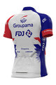 ALÉ Cyklistický dres s krátkym rukávom - GROUPAMA FDJ 2021 - červená/modrá/biela