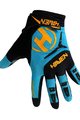HAVEN Cyklistické rukavice dlhoprsté - DEMO LONG - oranžová/modrá