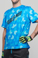 HAVEN Cyklistický dres s krátkym rukávom - CUBES NEO MTB - modrá