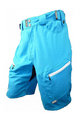 HAVEN Cyklistické nohavice krátke bez trakov - NAVAHO SLIMFIT - modrá/biela