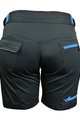 HAVEN Cyklistické nohavice krátke bez trakov - AMAZON LADY - čierna/modrá