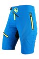 HAVEN Cyklistické nohavice krátke bez trakov - ENERGY LADY - modrá/žltá