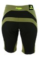 HAVEN Cyklistické nohavice krátke bez trakov - ENERGY LADY - zelená/žltá