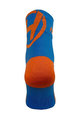 HAVEN Cyklistické ponožky klasické - LITE SILVER NEO - oranžová/modrá