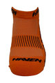 HAVEN Cyklistické ponožky členkové - SNAKE SILVER NEO - oranžová/čierna