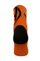 HAVEN Cyklistické ponožky klasické - LITE SILVER NEO - oranžová/čierna