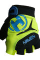 HAVEN Cyklistické rukavice krátkoprsté - DEMO  - zelená/modrá