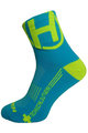 HAVEN Cyklistické ponožky klasické - LITE SILVER NEO - modrá/žltá