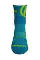 HAVEN Cyklistické ponožky klasické - LITE SILVER NEO - modrá/žltá