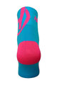 HAVEN Cyklistické ponožky klasické - LITE SILVER NEO - modrá/ružová