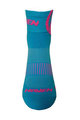 HAVEN Cyklistické ponožky klasické - LITE SILVER NEO - modrá/ružová