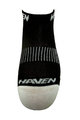HAVEN Cyklistické ponožky členkové - SNAKE SILVER NEO - biela/čierna