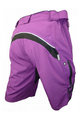 HAVEN Cyklistické nohavice krátke bez trakov - NAVAHO SLIMFIT - fialová