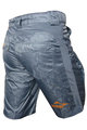 HAVEN Cyklistické nohavice krátke bez trakov - WANDERER II - oranžová/šedá