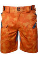 HAVEN Cyklistické nohavice krátke bez trakov - CUBES NEO - oranžová