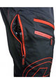 HAVEN Cyklistické nohavice krátke bez trakov - NAVAHO SLIMFIT - čierna/červená