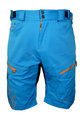 HAVEN Cyklistické nohavice krátke bez trakov - NAVAHO SLIMFIT - oranžová/modrá