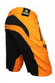 HAVEN Cyklistické nohavice krátke bez trakov - ENERGIZER - oranžová