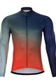 HOLOKOLO Cyklistický dres s dlhým rukávom zimný - AFTERGLOW WINTER  - viacfarebná/červená