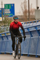 HOLOKOLO Cyklistický zimný dres a nohavice - INFRARED WINTER  - čierna/červená