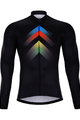 HOLOKOLO Cyklistický dres s dlhým rukávom zimný - HYPER WINTER  - čierna/viacfarebná