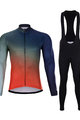 HOLOKOLO Cyklistický zimný dres a nohavice - AFTERGLOW WINTER  - viacfarebná/červená