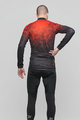 HOLOKOLO Cyklistický zimný dres a nohavice - INFRARED WINTER  - čierna/červená